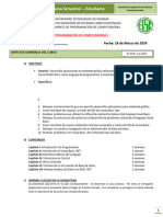 Estudiante - Planificación para El Programa Semestral - 3015ProgramacióndeComputadorasI