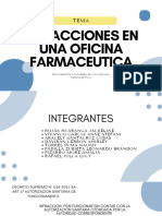 Infracciones en Una Oficina Farmaceutica