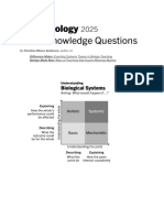 Basic Knowledge Questions IB Biology by Theme