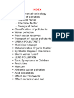 Environmental Toxicity - Water Pollution