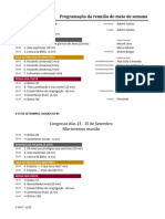 Reunião Vida e Ministério - Setembro