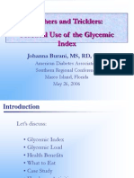 Practical Use of The Glycemic Index (GI)