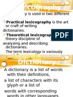 Lexicography