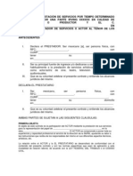 Contrato de Prestacion de Servicios de Actores