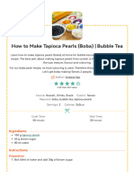 How To Make Tapioca Pearls (Boba) - Bubble Tea - Honest Food Talks