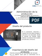 2.1 Criterios para El Diseño Del Producto y Selección Del Proceso