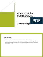 Construção Sustentável - Apresentação 1 - Definitiva