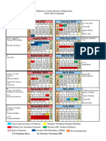 2023 - 2024 Official BCBE School Calenda