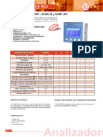 Ficha Técnica Analizador de Red Ahm1-B Ahm1-Bc