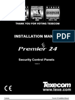 Texecom Premier 24 Installation Manual