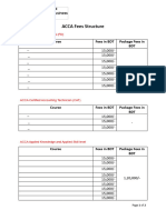 Fee Structure