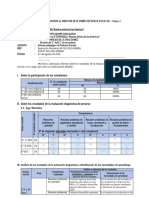 Informe de Docente Evalaucion Diagnostica - Etapa 2 Matemática