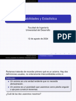 Axiomas y Propiedades de Probabilidad. Probabilidad Condicional. Teorema de Bayes 2024-2