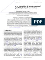 Enhanced Method For Determining The Optical Response of Highly Complex Biological Photonic Structures