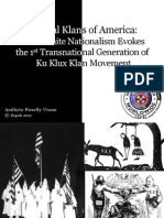 White Nationalism and The Transnational Ku Klux Klan