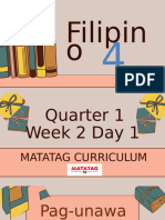 Filipino 4 Matatag q1