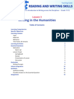 PDF (TG) - RW 11 - 12 - Unit 3 - Lesson 3 - Writing in The Humanities