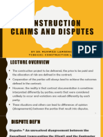 Lecture 9 - Construction Claims and Disputes-2