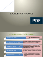 Sources of Finance