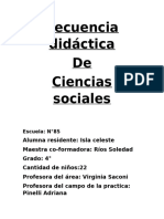 Secuencia Didáctica de Sociales 2024