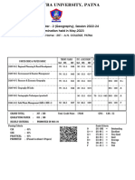 M.A. Semester - 2 (Geography), Session 2022-24 Examination Held in May, 2023