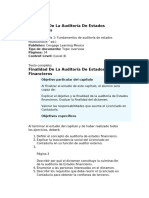 Finalidad de La Auditoría de Estados Financieros