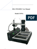 Irda-Welder User Manual T-870a