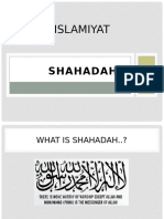 ISLAMIYAT Shahadah