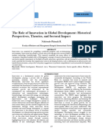 The Role of Innovation in Global Development: Historical Perspectives, Theories, and Sectoral Impact