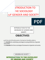 Introduction To The Sociology of Gender and Society