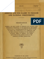 Armenia & Her Claims To Freedom & National Independence Armen Garo