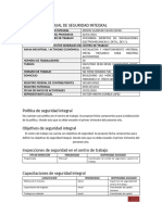 Cronograma Anual de Seguridad Integral