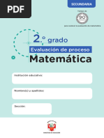 Evaluación Diagnóstica Matemática 2do