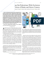 Detecting Darting Out Pedestrians With Occlusion Aware Sensor Fusion of Radar and Stereo Camera