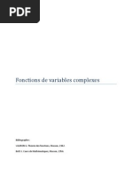 Fonctions de Variable Complexe