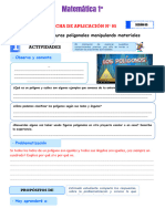 FICHA 5-Analizamos Figuras Poligonales Manipulando Materiales - MATEMATICA 1RO