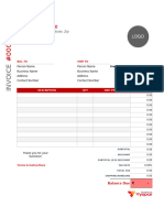 Invoice Format in Excel 01