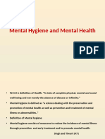 Mental Health and Hygiene