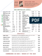 Carte Menu Foam 2024