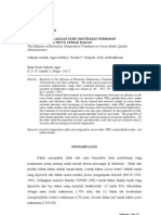 Penelitian / Research Pengaruh Perlakuan Suhu Ekstraksi Terhadap Karakteristik Mutu Lemak Kakao