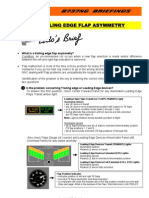 Trailing Edge Flap Asymmetry