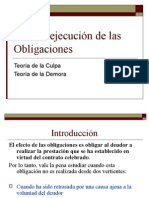 De La Inejecución de Las Obligaciones