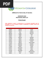 Gen Merit List Phase 1