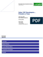 Solar CSP Developers Friends or Foes: Renewable Power Generation Advisory