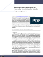 Development of A More Sustainable Hybrid Process F