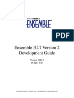 Ensemble HL7 Version 2 Development Guide: 25 April 2011