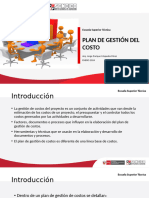 Plan de Gestión Del Costo