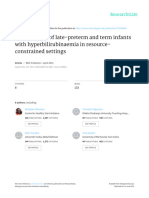 Management of late-preterm and term infants with hyperbilirubinaemia in resource-constrainedمتكامل