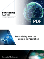 Unit 6 - Generalizing From A Sample To A Population