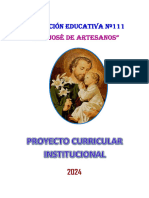 PCIE-2024 Proyecto Curricular Institucion Educativa SJA111 Ccesa007